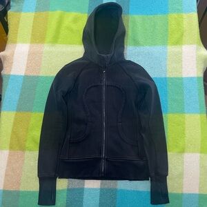 Lululemon Scuba black zip up hoodie